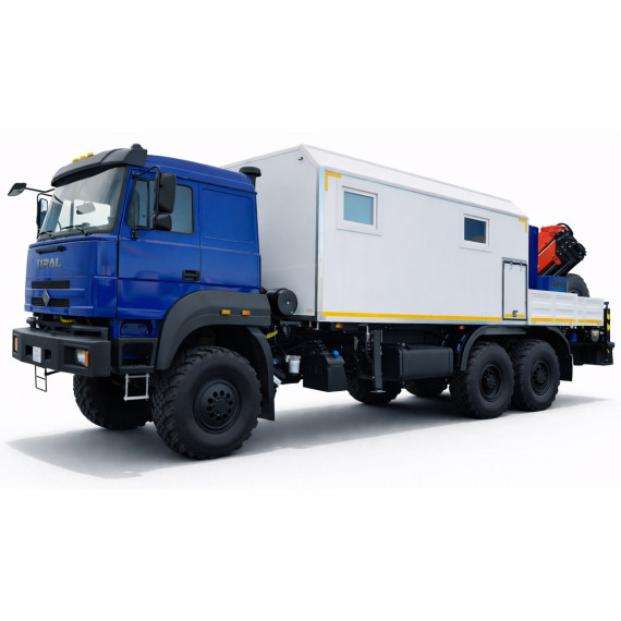 ПАРМ с КМУ SunHunk с люлькой на шасси Урал 4320-4972-80 ПАРМ с КМУ SunHunk с люлькой на шасси Урал 4320-4972-80